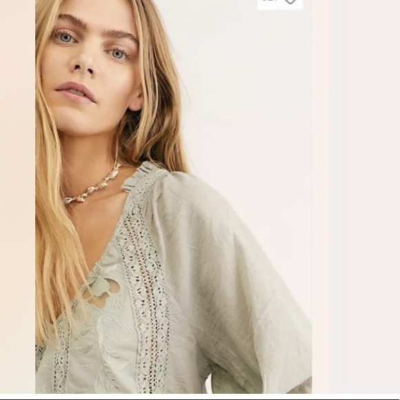 NEW Free People Sivan Embroidered Blouse - Picture 10 of 10